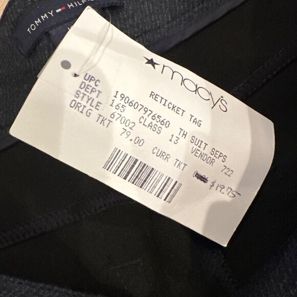 TOMMY HILFIGER WOMENS NEW DRESS PANTS BLUE SIZE 10 - Picture 7 of 10
